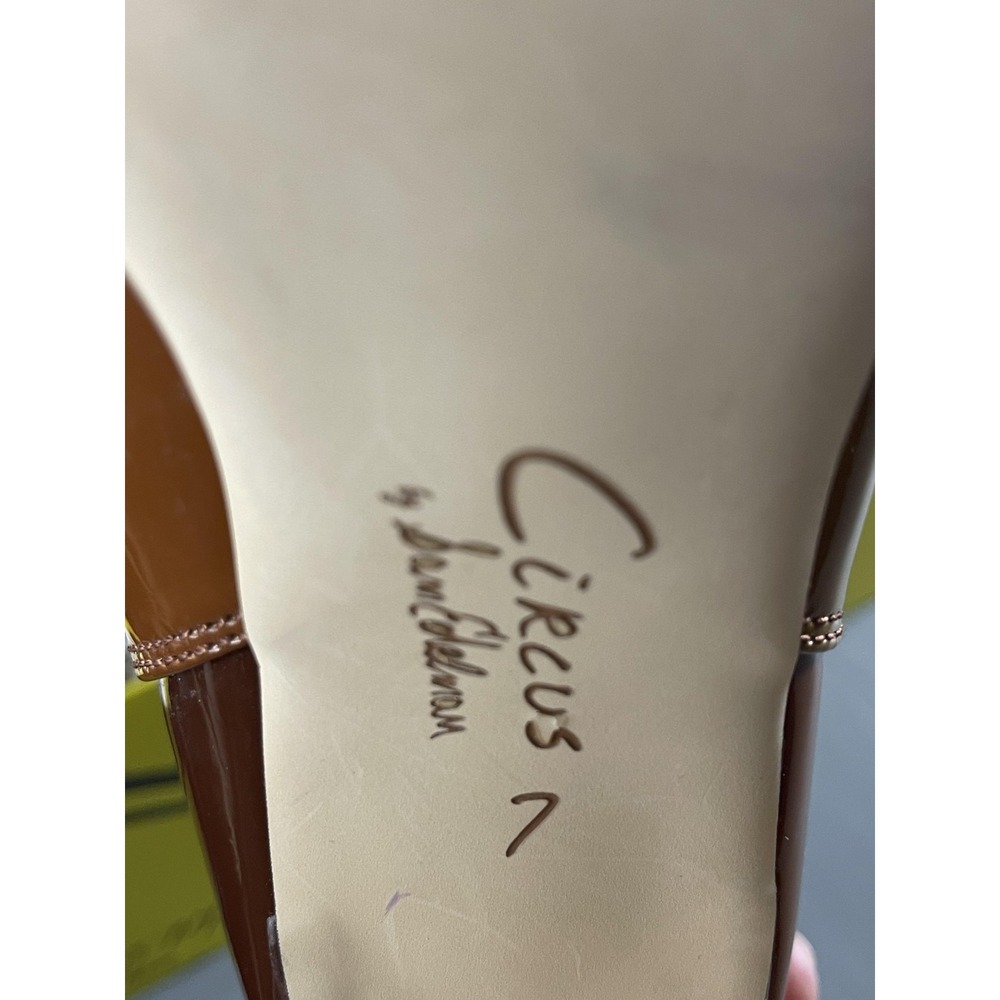 Circus By Sam Edelman Boots Womens Size 10 Brown Patent Chelsea Ankle Colorblock - Picture 12 of 13